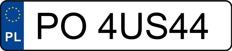 Numer rejestracyjny PO 4US44 posiada LEXUS GS F - PO4US44