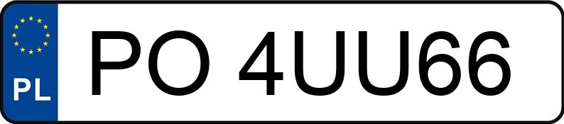 Numer rejestracyjny PO 4UU66 posiada VOLKSWAGEN CRAFTER - PO4UU66