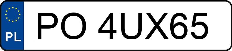 Numer rejestracyjny PO 4UX65 posiada SEAT ALTEA - PO4UX65 Numer rejestracyjny PO 4UX65 posiada SEAT ALTEA - PO4UX65