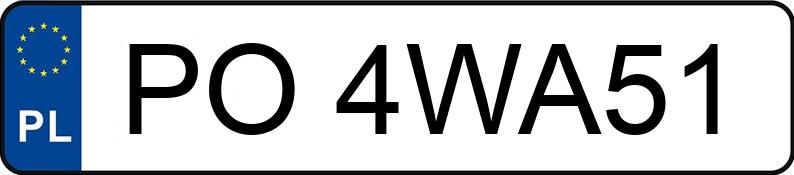 Numer rejestracyjny PO 4WA51 posiada FOCUS - PO4WA51 Numer rejestracyjny PO 4WA51 posiada FOCUS - PO4WA51