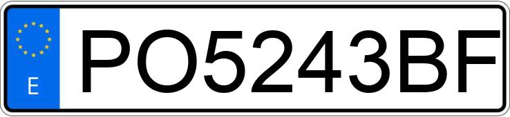 Numer rejestracyjny PO5243BF posiada PEUGEOT 205 Numer rejestracyjny PO5243BF posiada PEUGEOT 205