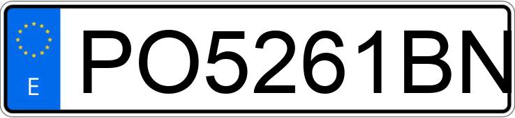 Numer rejestracyjny PO5261BN posiada RENAULT 19