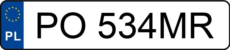 Numer rejestracyjny PO 534MR posiada PEUGEOT 307 - PO534MR