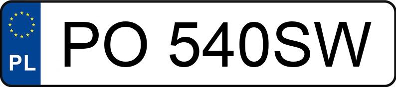 Numer rejestracyjny PO 540SW posiada VOLVO S60 - PO540SW Numer rejestracyjny PO 540SW posiada VOLVO S60 - PO540SW