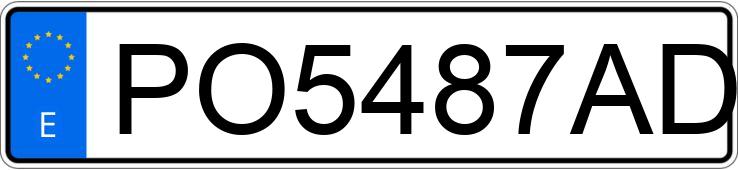 Numer rejestracyjny PO5487AD posiada BMW SERIE 3