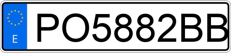 Numer rejestracyjny PO5882BB posiada VOLKSWAGEN GOLF