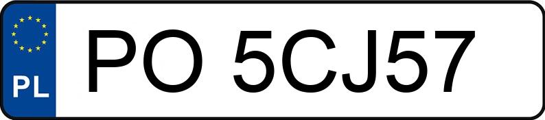 Numer rejestracyjny PO 5CJ57 posiada SKODA Octavia III 1.6 TDI-CR MR`13 E6 Greenline - PO5CJ57