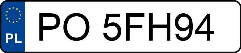 Numer rejestracyjny PO 5FH94 posiada BMW X5 - PO5FH94 Numer rejestracyjny PO 5FH94 posiada BMW X5 - PO5FH94