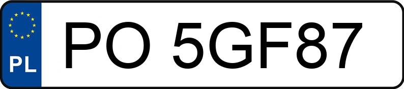 Numer rejestracyjny PO 5GF87 posiada CITROEN C-ELYSEE - PO5GF87 Numer rejestracyjny PO 5GF87 posiada CITROEN C-ELYSEE - PO5GF87