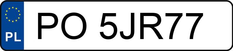 Numer rejestracyjny PO 5JR77 posiada HONDA PRELUDE - PO5JR77