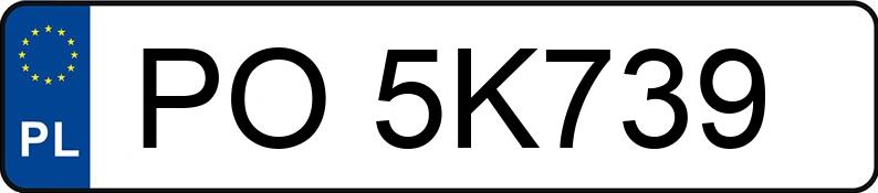 Numer rejestracyjny PO 5K739 posiada OPEL MOKKA - PO5K739