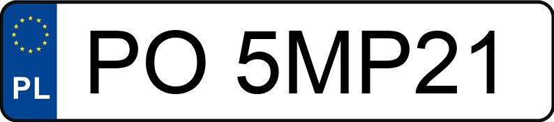 Numer rejestracyjny PO 5MP21 posiada TOYOTA COROLLA - PO5MP21 Numer rejestracyjny PO 5MP21 posiada TOYOTA COROLLA - PO5MP21