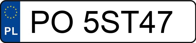 Numer rejestracyjny PO 5ST47 posiada MERCEDES-BENZ CLA 180 - PO5ST47 Numer rejestracyjny PO 5ST47 posiada MERCEDES-BENZ CLA 180 - PO5ST47