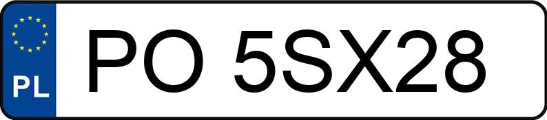 Numer rejestracyjny PO 5SX28 posiada SKODA OCTAVIA - PO5SX28 Numer rejestracyjny PO 5SX28 posiada SKODA OCTAVIA - PO5SX28