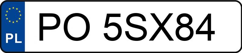 Numer rejestracyjny PO 5SX84 posiada BMW 118D - PO5SX84