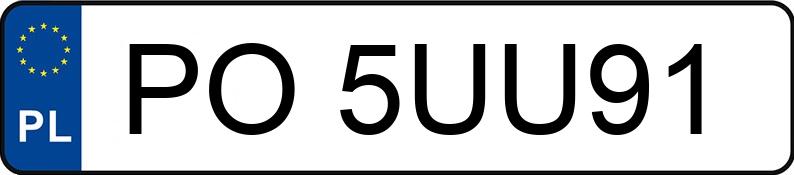 Numer rejestracyjny PO 5UU91 posiada RENAULT MEGANE - PO5UU91
