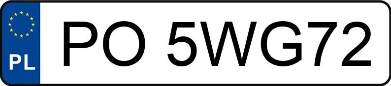 Numer rejestracyjny PO 5WG72 posiada BMW 318i MR`04 E4 E90 318i MR`04 E4 E90 - PO5WG72