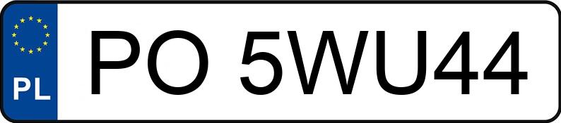 Numer rejestracyjny PO 5WU44 posiada BMW 540D XDRIVE - PO5WU44