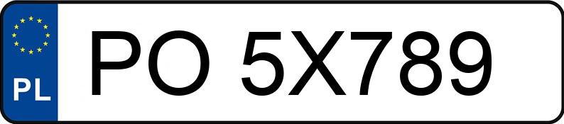 Numer rejestracyjny PO 5X789 posiada HONDA CIVIC - PO5X789 Numer rejestracyjny PO 5X789 posiada HONDA CIVIC - PO5X789