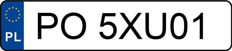 Numer rejestracyjny PO 5XU01 posiada BMW X3 - PO5XU01