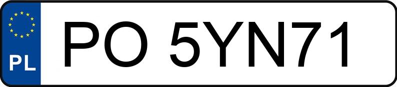 Numer rejestracyjny PO 5YN71 posiada SCHMITZ CARGOBULL --- - PO5YN71