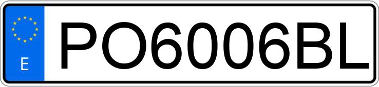 Numer rejestracyjny PO6006BL posiada VOLVO V40