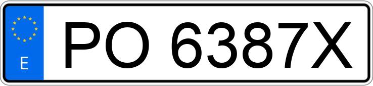 Numer rejestracyjny PO6387X posiada RENAULT EXPRESS