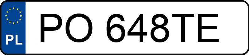 Numer rejestracyjny PO 648TE posiada RENAULT FLUENCE Z - PO648TE