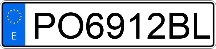 Numer rejestracyjny PO6912BL posiada MITSUBISHI MONTERO
