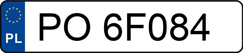 Numer rejestracyjny PO 6F084 posiada RENAULT MODUS - PO6F084