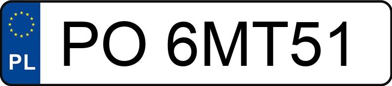 Numer rejestracyjny PO 6MT51 posiada TOYOTA COROLLA - PO6MT51