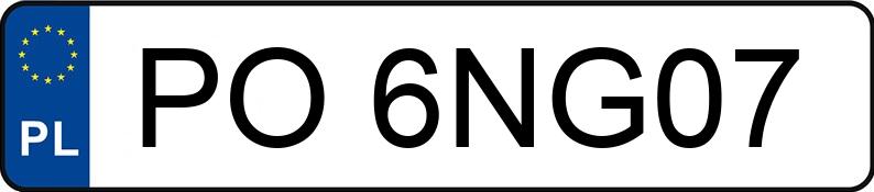 Numer rejestracyjny PO 6NG07 posiada MERCEDES-BENZ GLC 250 4MATIC - PO6NG07