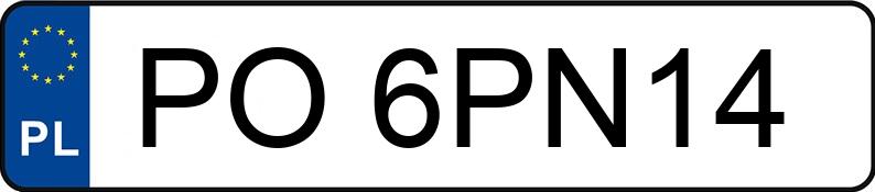 Numer rejestracyjny PO 6PN14 posiada TOYOTA RAV4 - PO6PN14