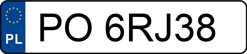 Numer rejestracyjny PO 6RJ38 posiada BMW X5 - PO6RJ38