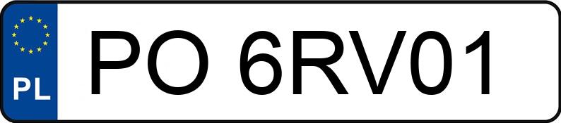 Numer rejestracyjny PO 6RV01 posiada FIAT DUCATO - PO6RV01