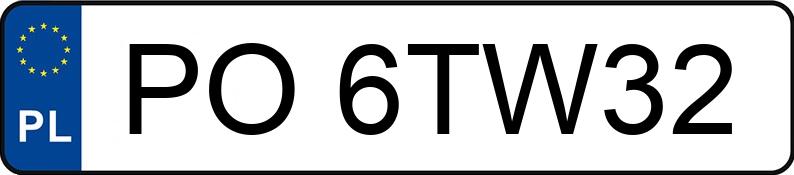 Numer rejestracyjny PO 6TW32 posiada BMW X3 MR`22 E6d G01 xDrive30i - PO6TW32