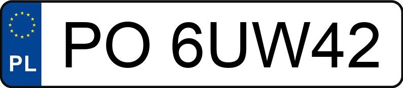 Numer rejestracyjny PO 6UW42 posiada TOYOTA RAV4 - PO6UW42