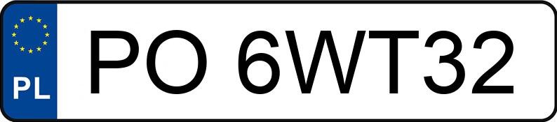 Numer rejestracyjny PO 6WT32 posiada OPEL ASTRA - PO6WT32