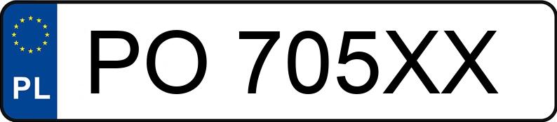 Numer rejestracyjny PO 705XX posiada SUZUKI SX4 - PO705XX Numer rejestracyjny PO 705XX posiada SUZUKI SX4 - PO705XX