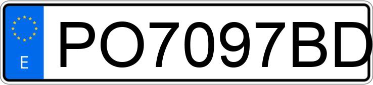 Numer rejestracyjny PO7097BD posiada VOLKSWAGEN GOLF