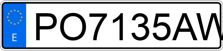 Numer rejestracyjny PO7135AW posiada BMW SERIE 3 Numer rejestracyjny PO7135AW posiada BMW SERIE 3