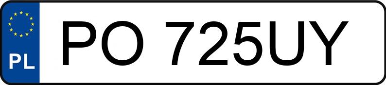 Numer rejestracyjny PO 725UY posiada MAZDA 323F - PO725UY