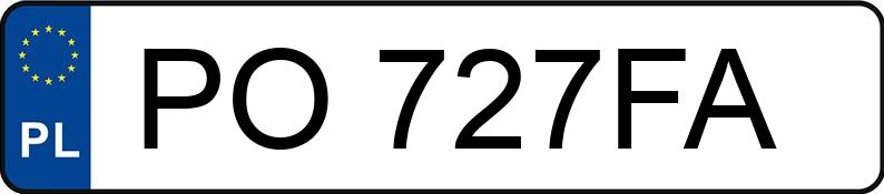 Numer rejestracyjny PO 727FA posiada FIAT SEICENTO - PO727FA