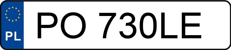 Numer rejestracyjny PO 730LE posiada BMW 730i Kat. E38 730i Kat. E38 - PO730LE