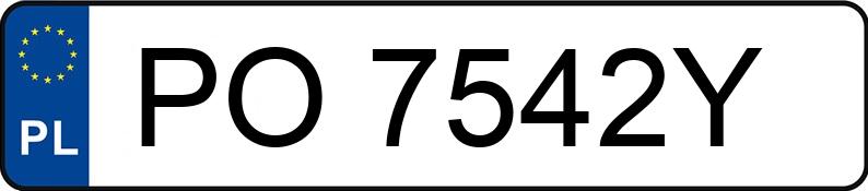Numer rejestracyjny PO 7542Y posiada POM-ZŁOCIENIEC T070 - PO7542Y