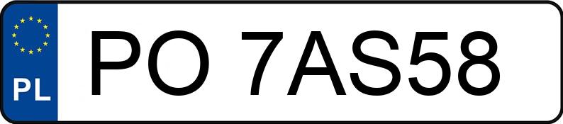 Numer rejestracyjny PO 7AS58 posiada OPEL Vectra C 1.9 CDTI MR`02 E3 Elegance - PO7AS58