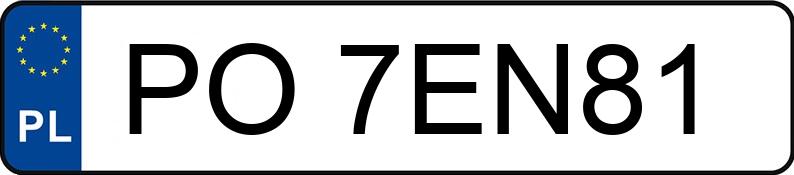 Numer rejestracyjny PO 7EN81 posiada PEUGEOT BIPPER - PO7EN81 Numer rejestracyjny PO 7EN81 posiada PEUGEOT BIPPER - PO7EN81