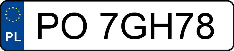 Numer rejestracyjny PO 7GH78 posiada AUDI A6 LIMOUSINE - PO7GH78 Numer rejestracyjny PO 7GH78 posiada AUDI A6 LIMOUSINE - PO7GH78