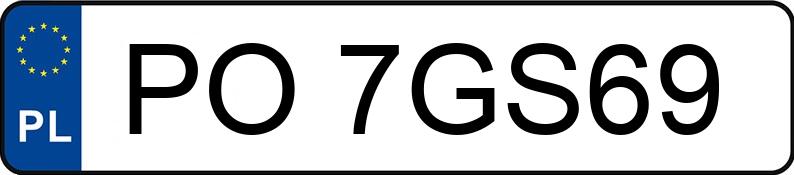 Numer rejestracyjny PO 7GS69 posiada HONDA CR-V 2.0 MR`97 E2 RVSi - PO7GS69