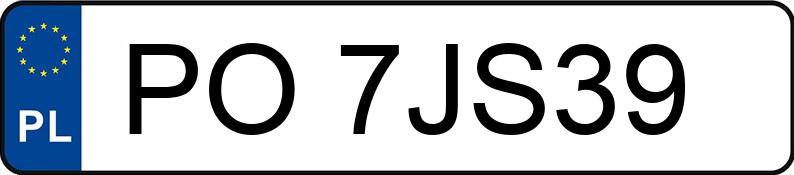 Numer rejestracyjny PO 7JS39 posiada FORD Mustang 5.0 MR`18 E6 Bullitt - PO7JS39